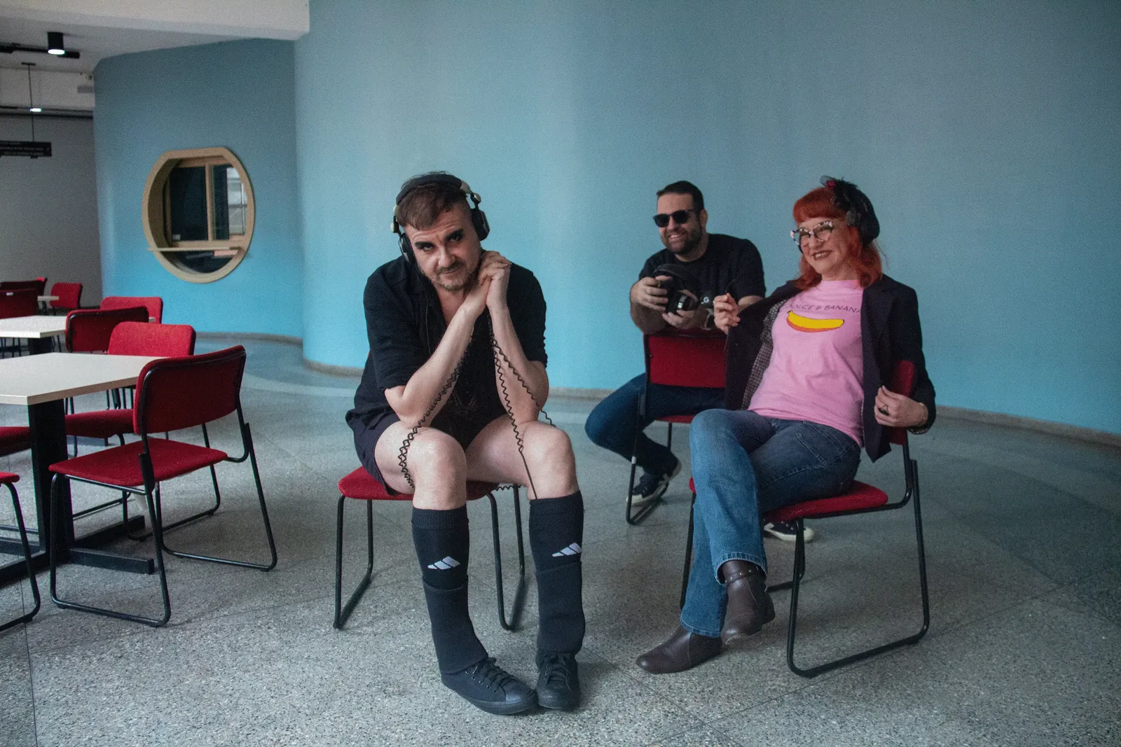 Ensaio fotográfico do projeto PlayMoTrio com expressão espontânea